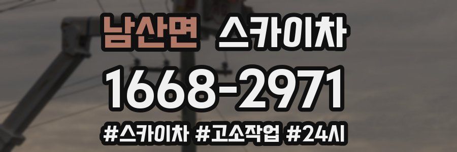 남산면 스카이차