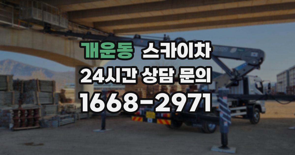 개운동 스카이차