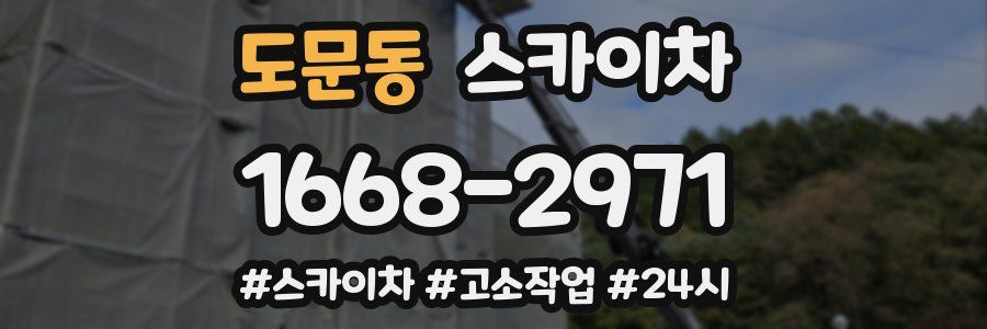 도문동 스카이차