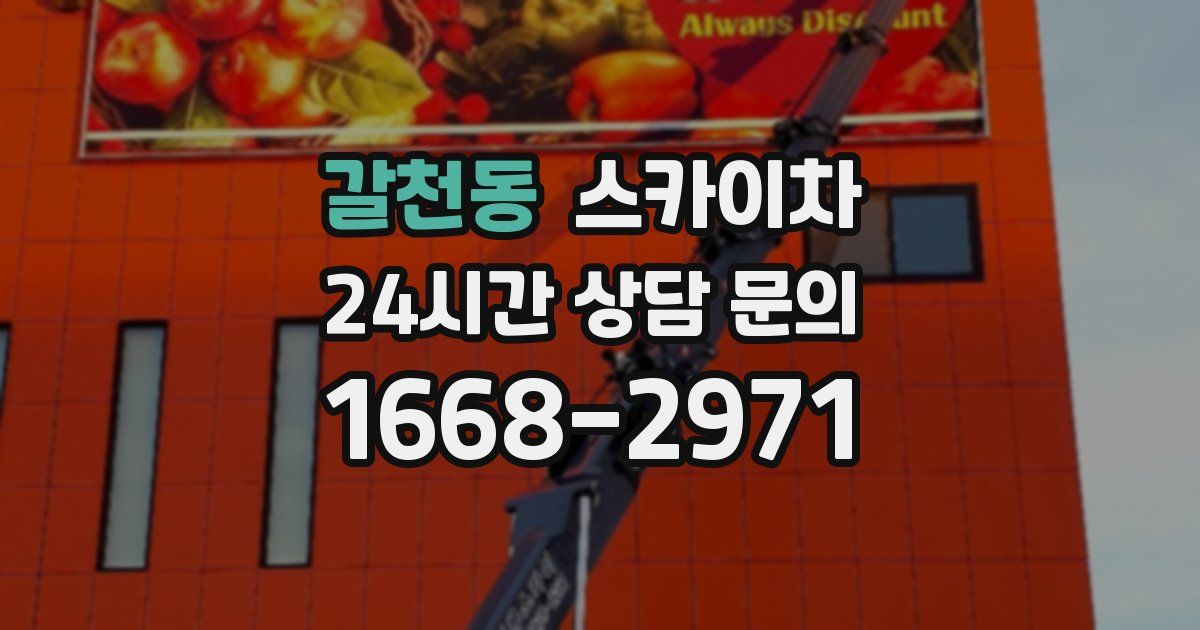 갈천동 스카이차