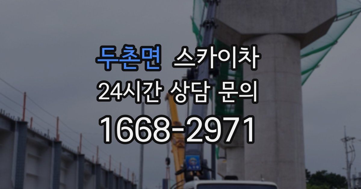 두촌면 스카이차