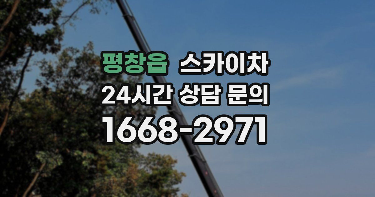 평창읍 스카이차