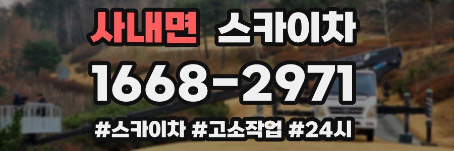 사내면 스카이차