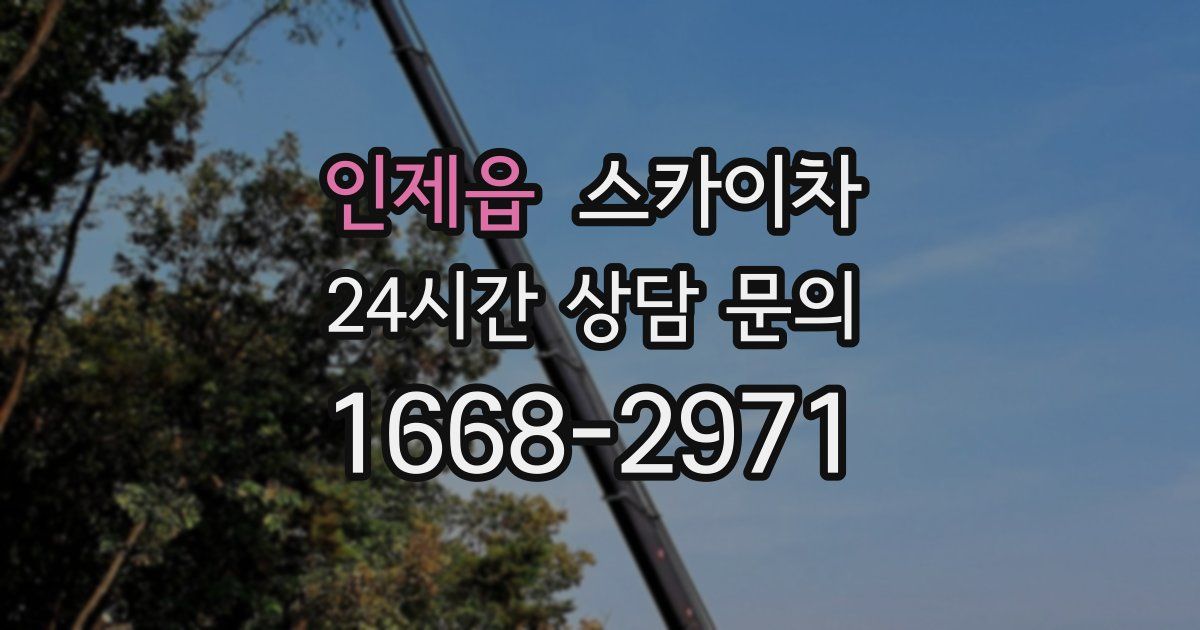 인제읍 스카이차