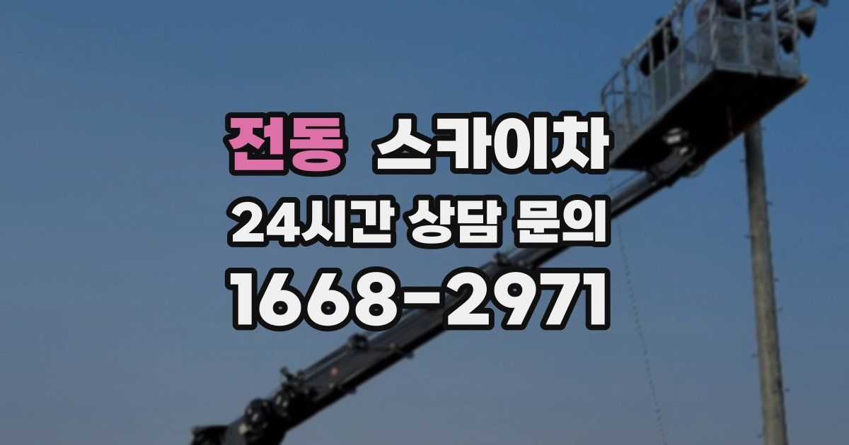 전동 스카이차