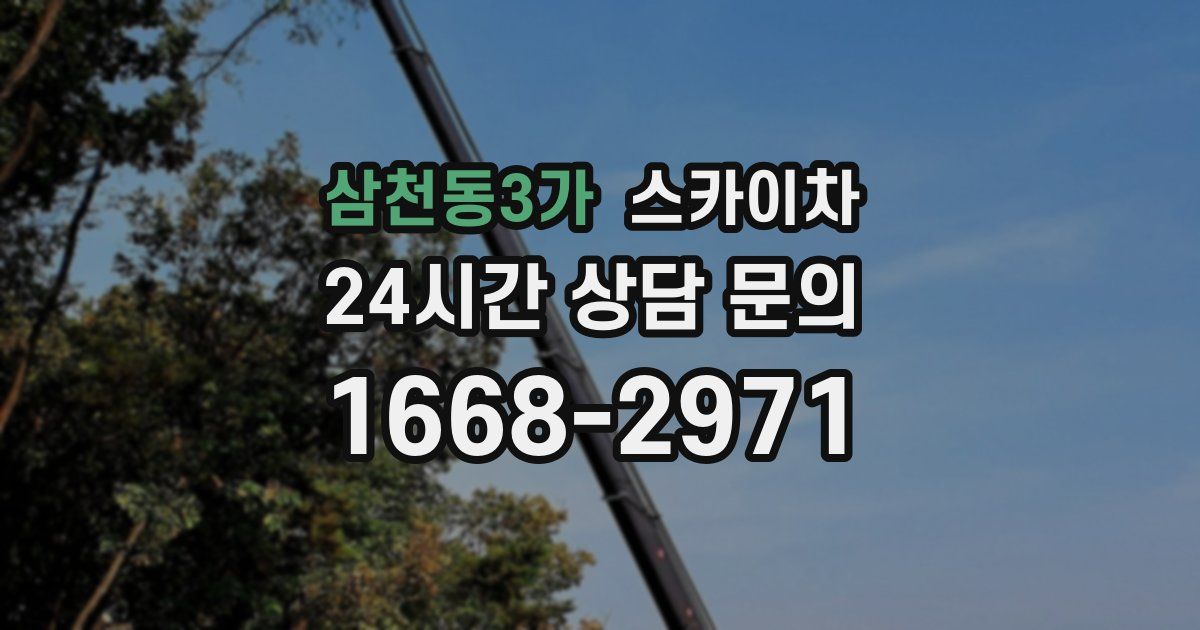 삼천동3가 스카이차