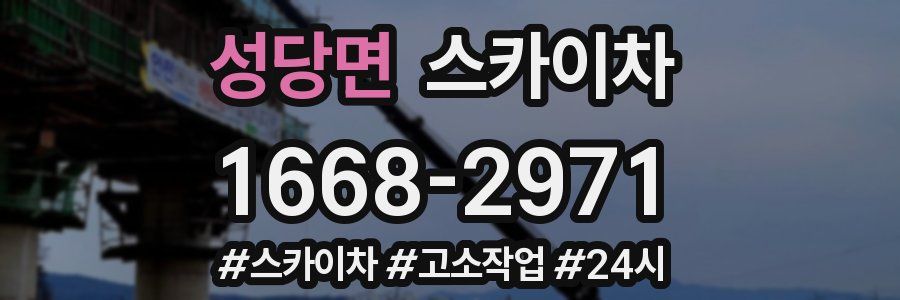 성당면 스카이차