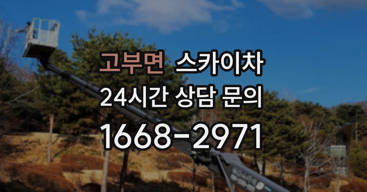 고부면 스카이차