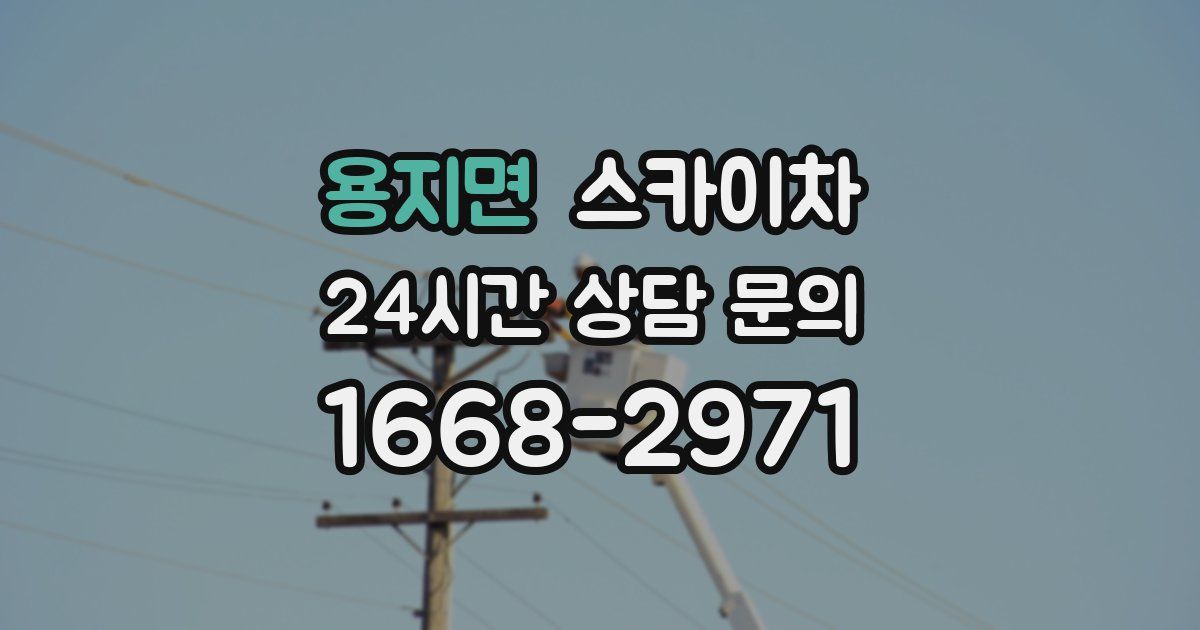 용지면 스카이차