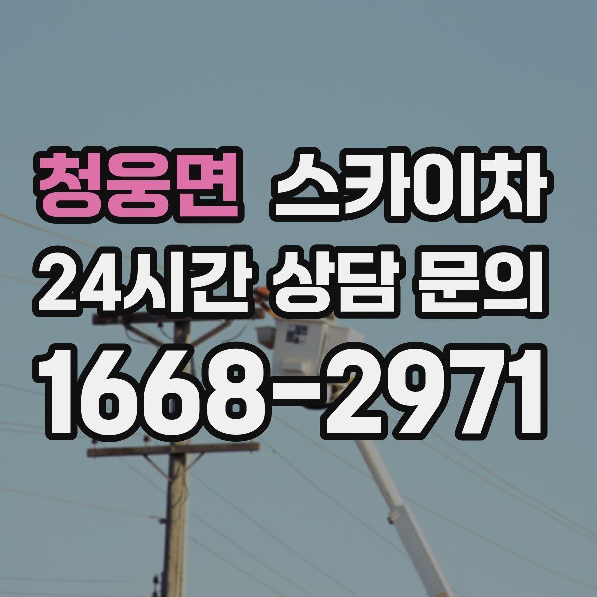 청웅면 스카이차 처음 이용할 때 FAQ 정리