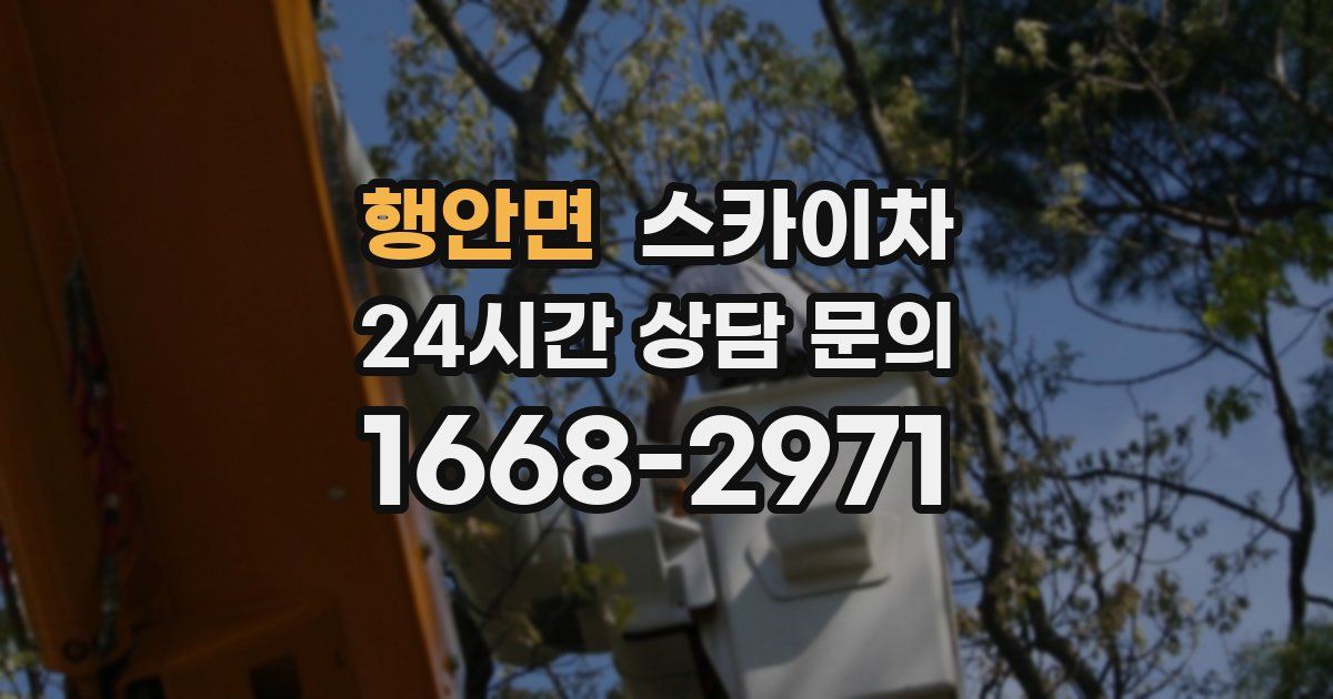 행안면 스카이차