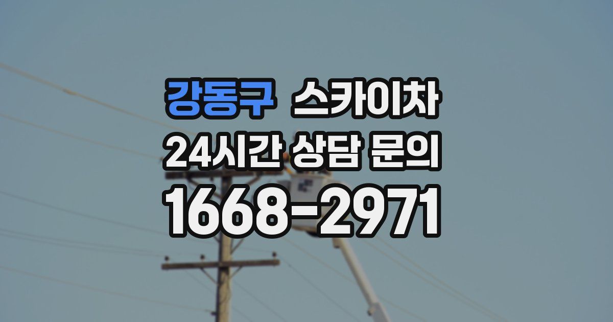 강동구 스카이차