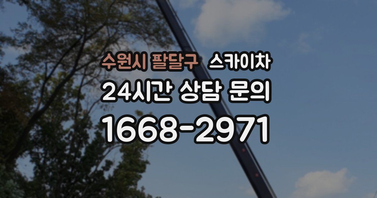 수원시 팔달구 스카이차