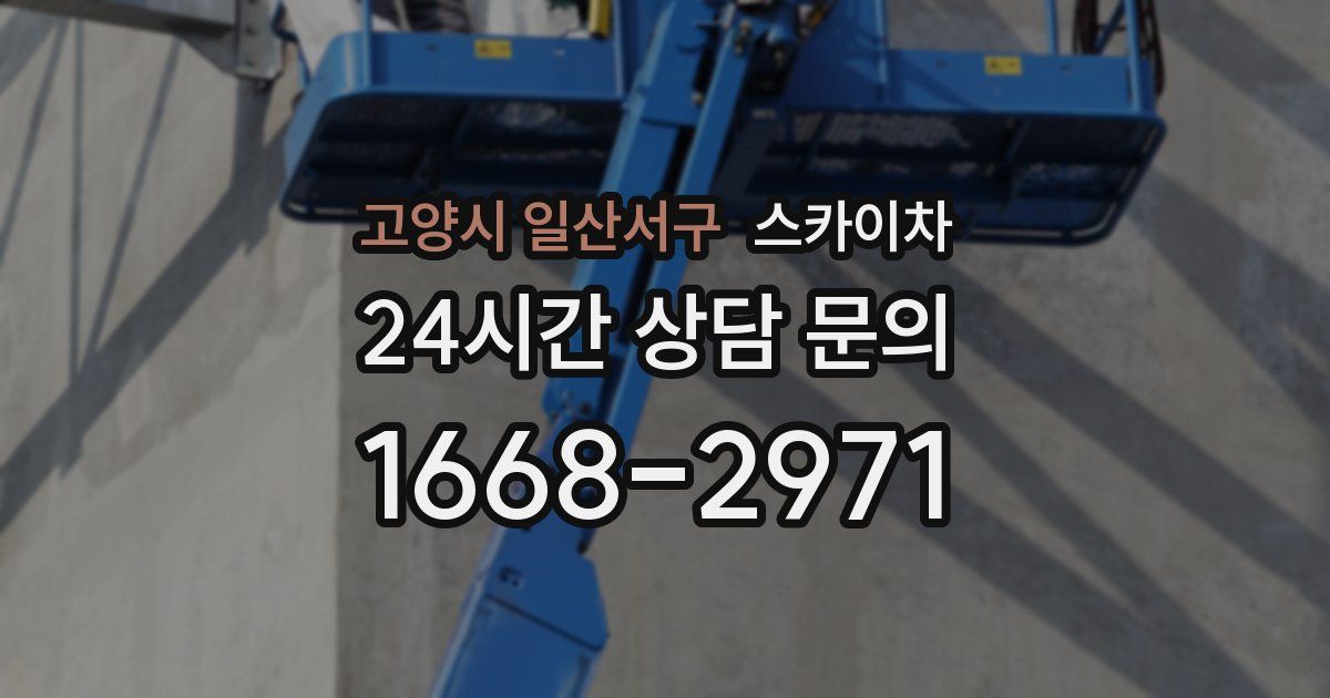 고양시 일산서구 스카이차