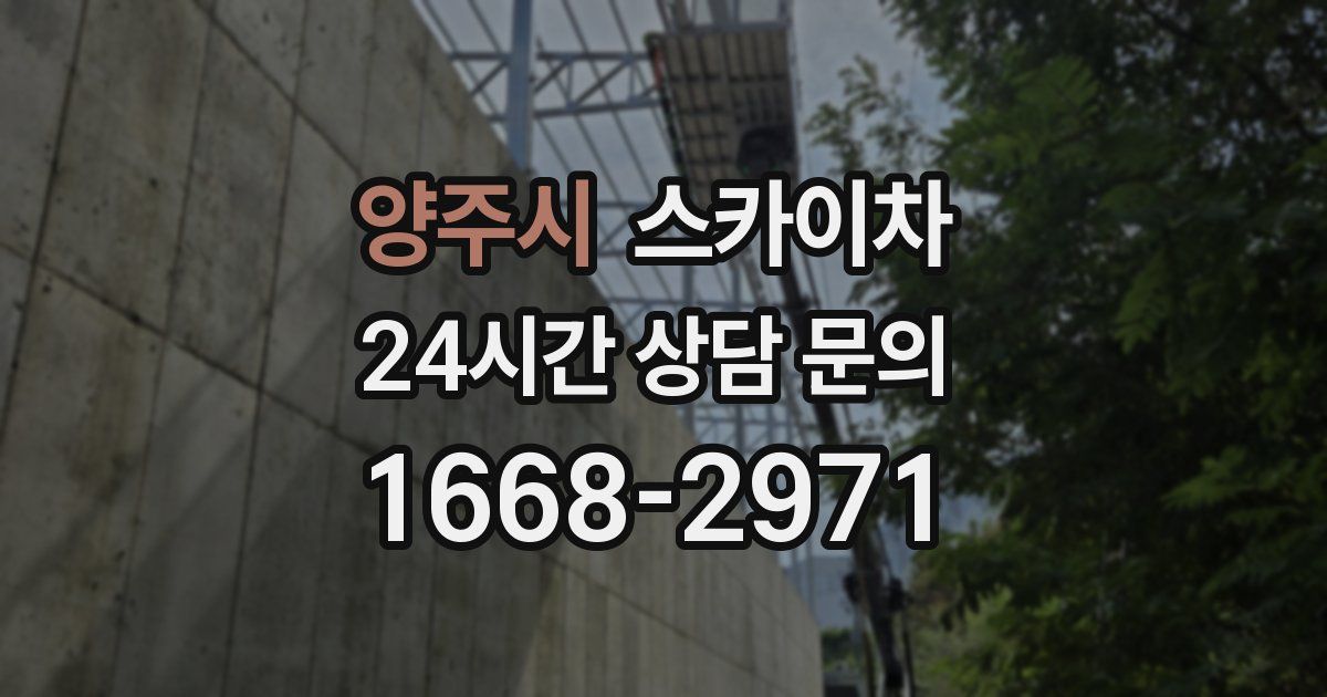 양주시 스카이차