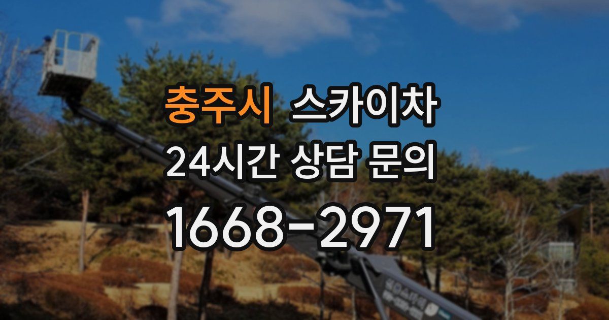 충주시 스카이차