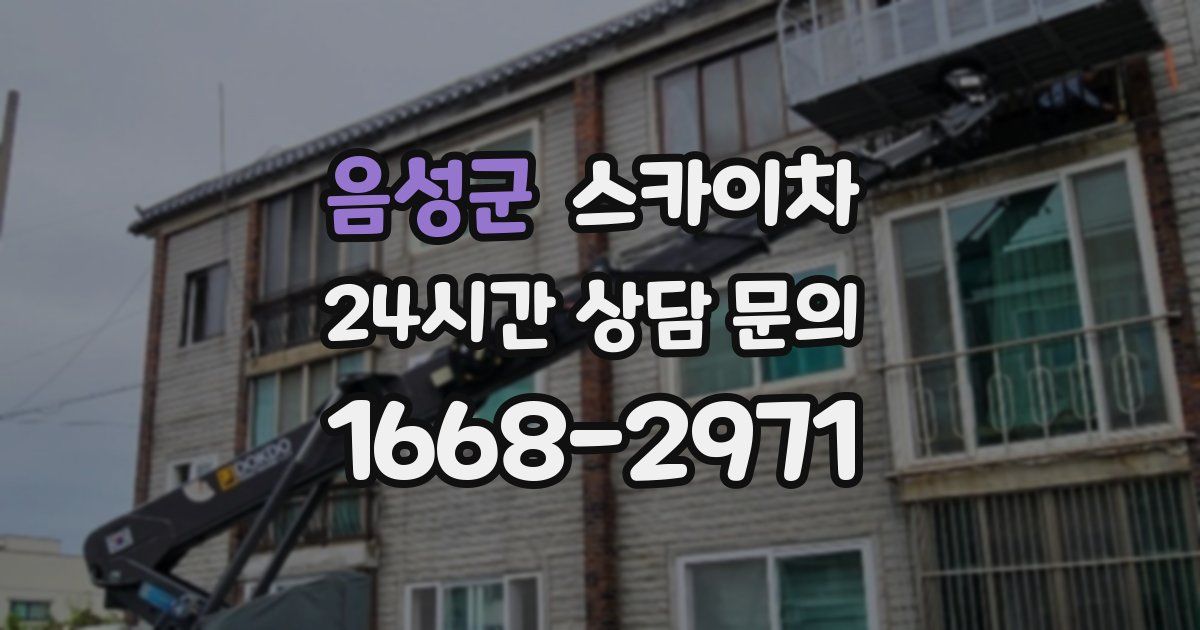 음성군 스카이차