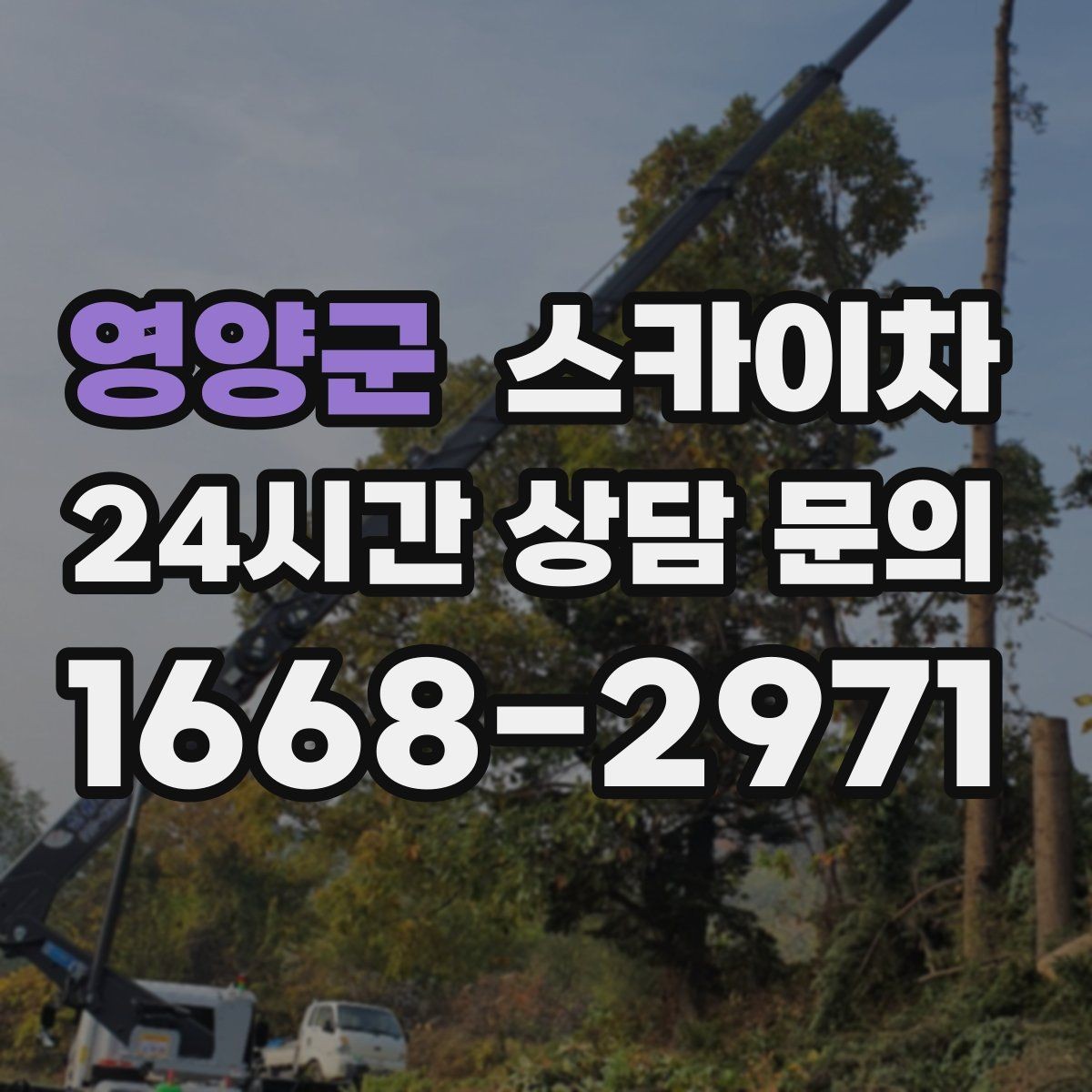 영양군 스카이차 강풍 예보면 작업을 미루는 이유