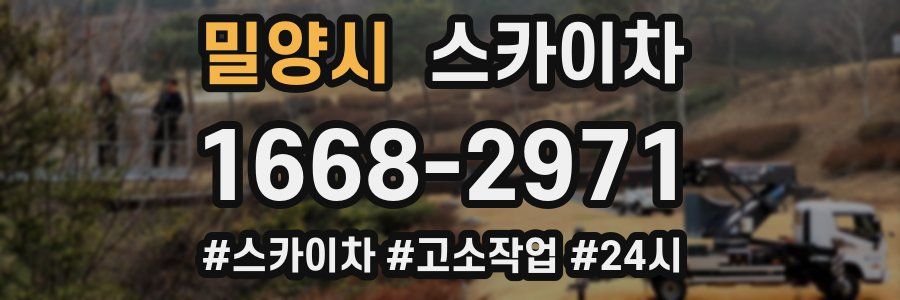 밀양시 스카이차
