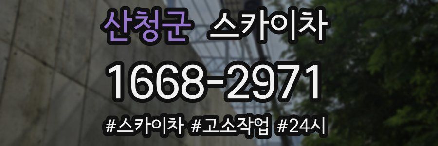 산청군 스카이차