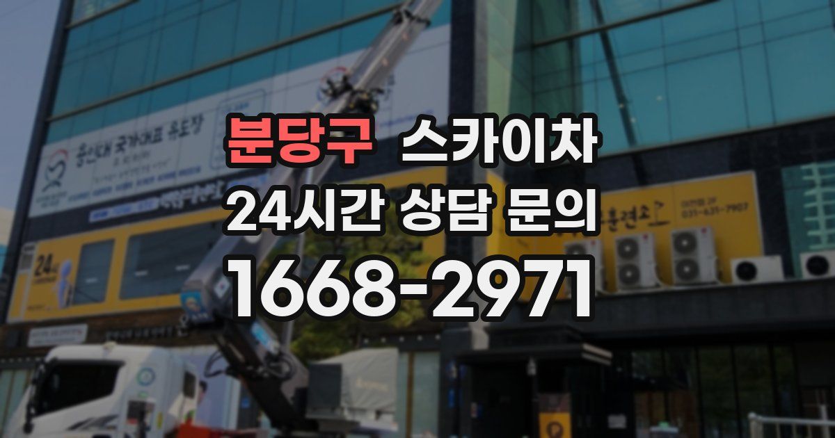 분당구 스카이차