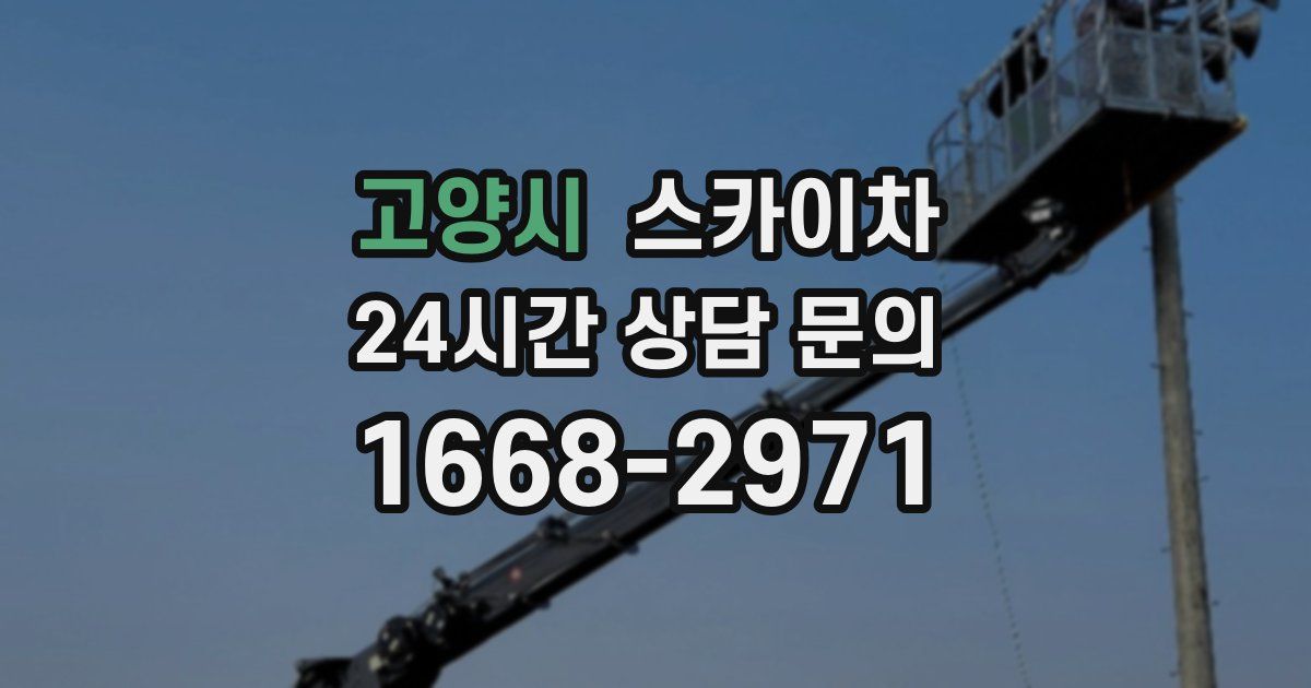 고양시 스카이차