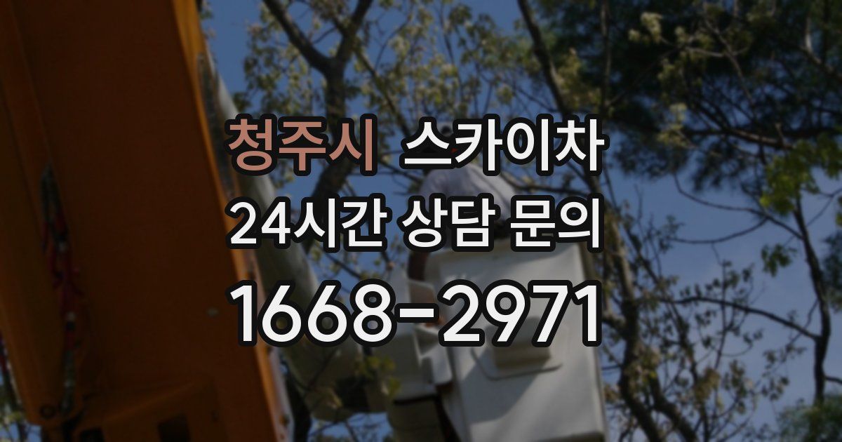 청주시 스카이차