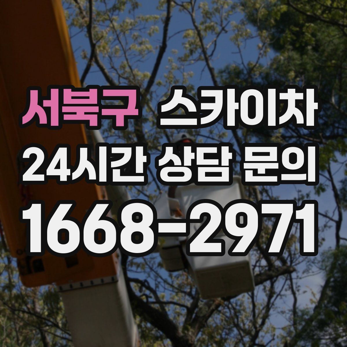 서북구 스카이차 작업 반경이 비용에 영향을 주는 이유