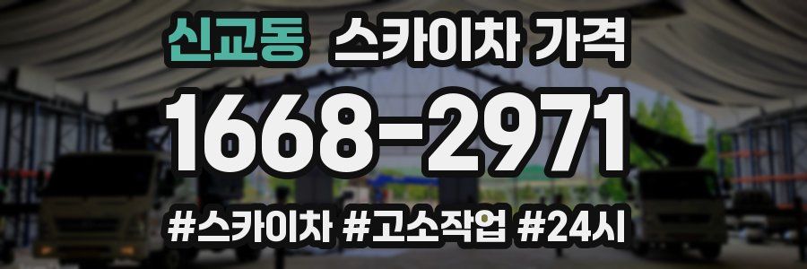 신교동 스카이차 가격