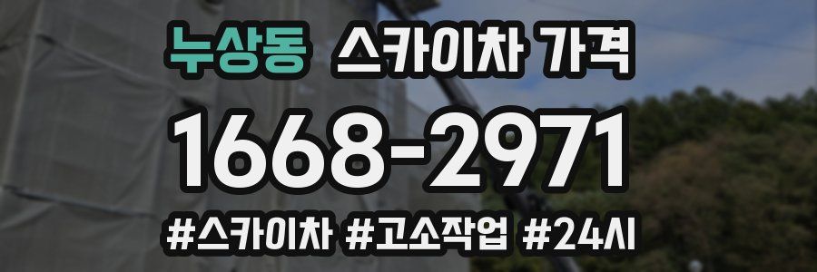 누상동 스카이차 가격