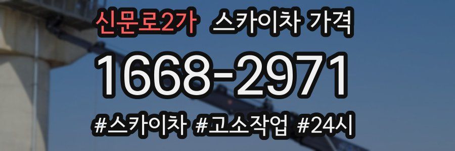 신문로2가 스카이차 가격