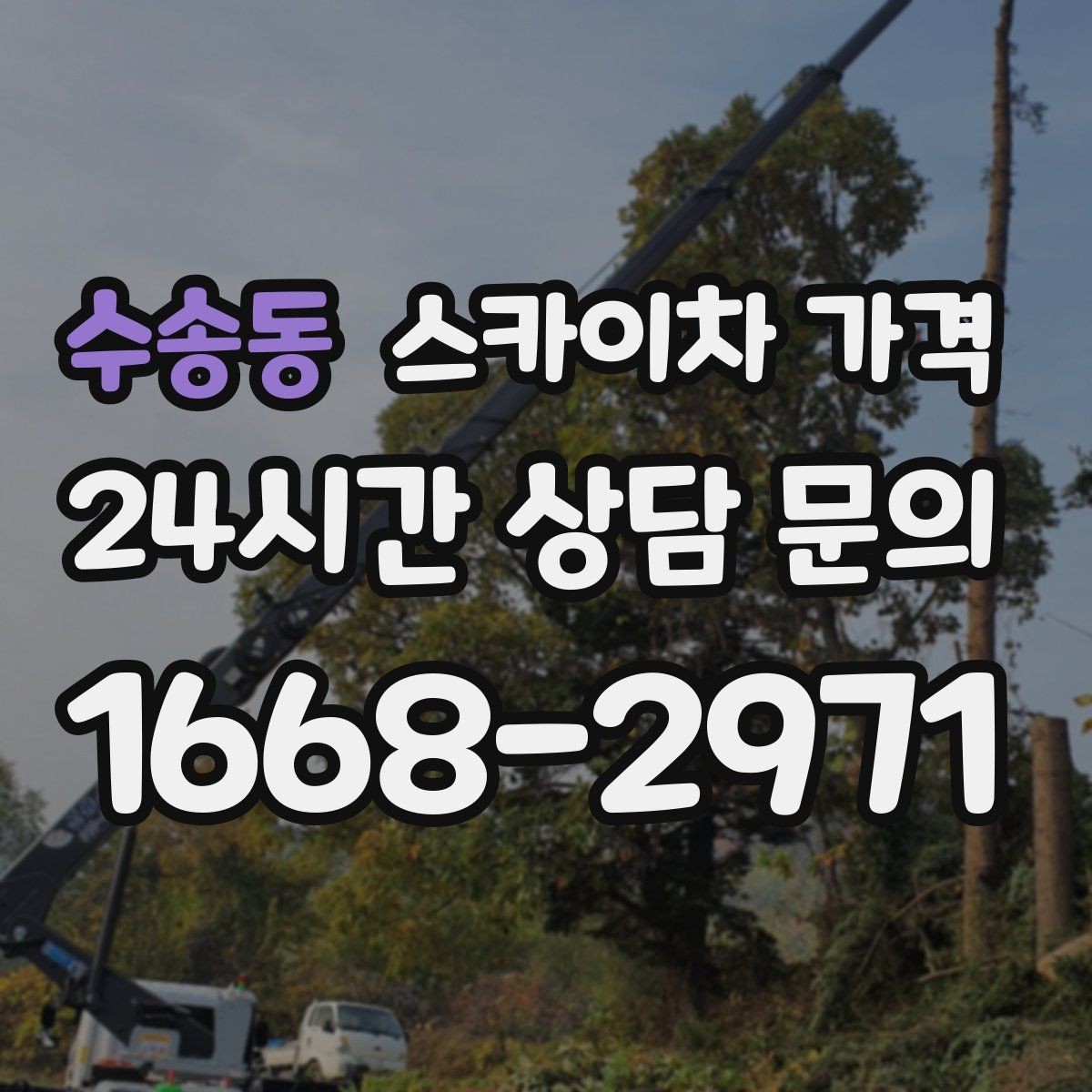 수송동 스카이차 가격 창문 라인이 많을수록 작업이 길어질까