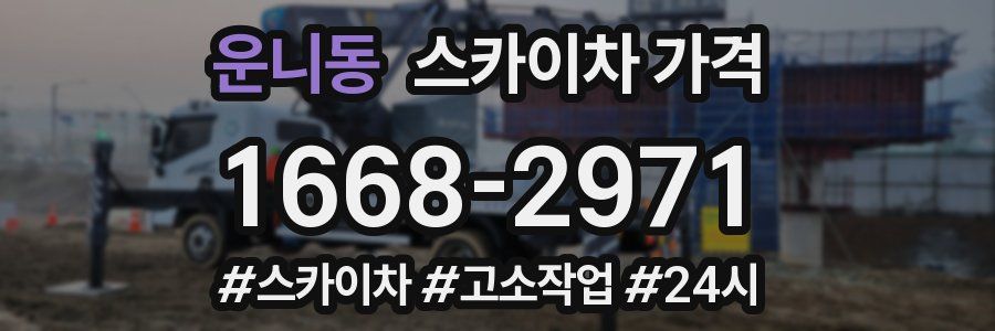 운니동 스카이차 가격