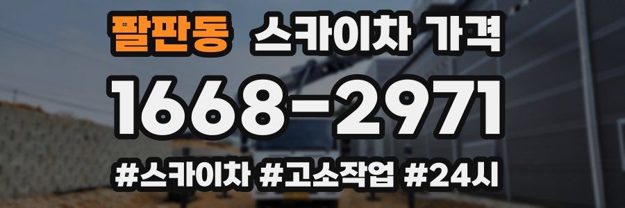 팔판동 스카이차 가격