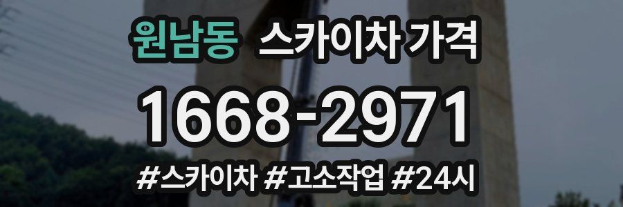 원남동 스카이차 가격