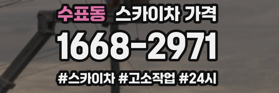 수표동 스카이차 가격