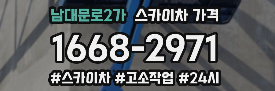 남대문로2가 스카이차 가격