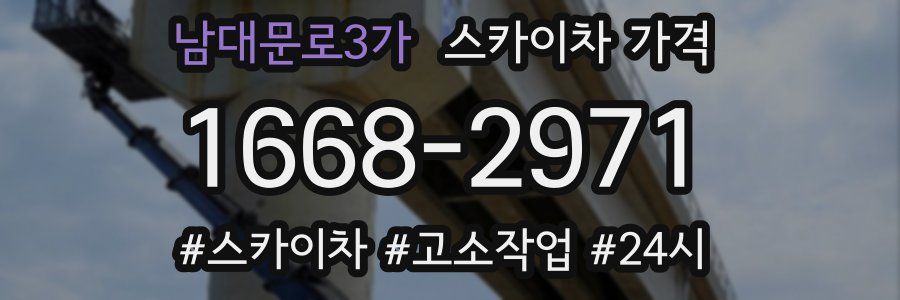 남대문로3가 스카이차 가격