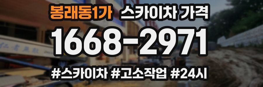 봉래동1가 스카이차 가격