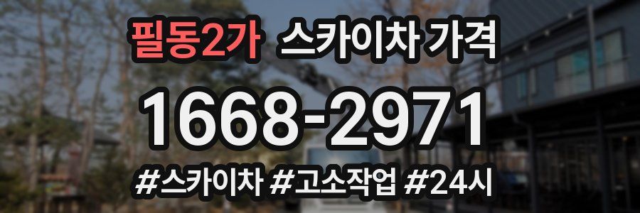 필동2가 스카이차 가격