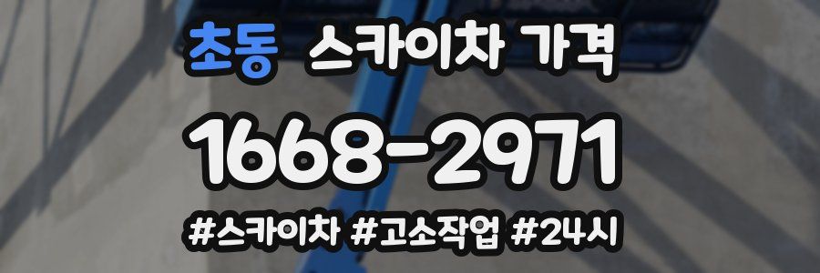 초동 스카이차 가격