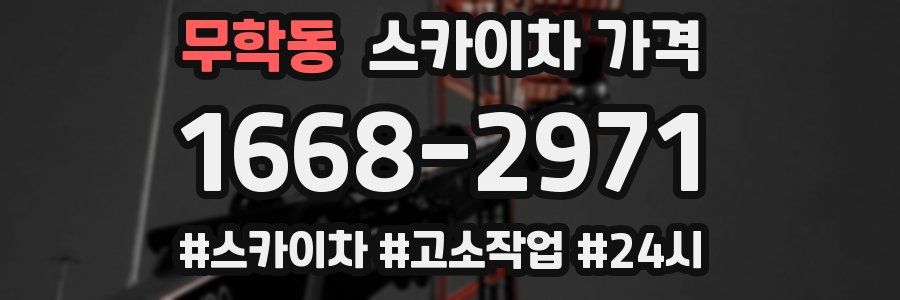 무학동 스카이차 가격