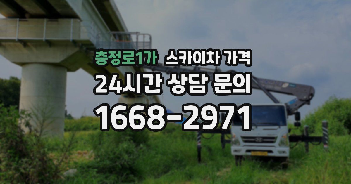 충정로1가 스카이차 가격