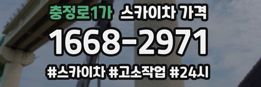 충정로1가 스카이차 가격