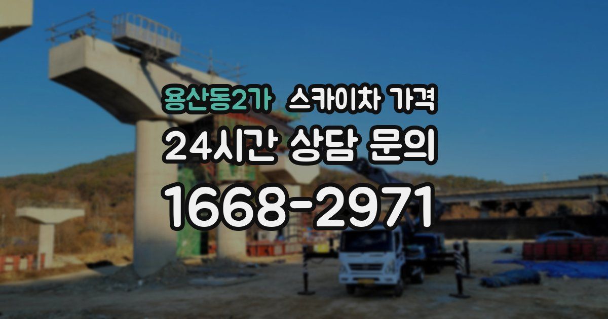 용산동2가 스카이차 가격
