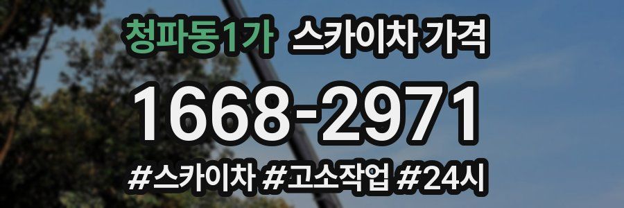청파동1가 스카이차 가격