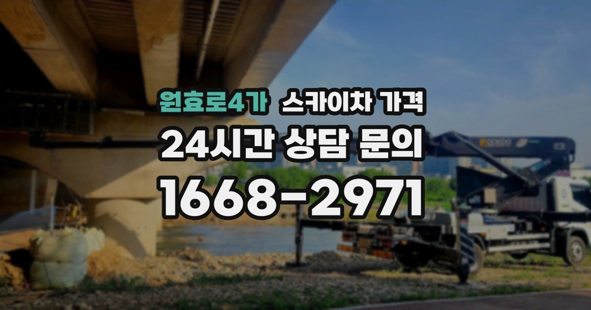 원효로4가 스카이차 가격