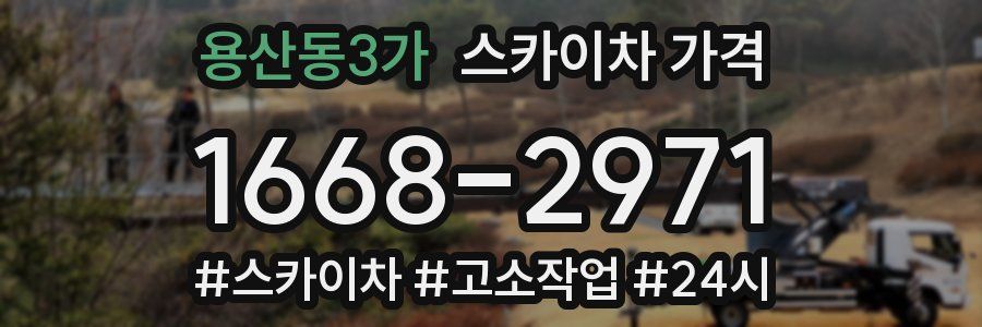 용산동3가 스카이차 가격