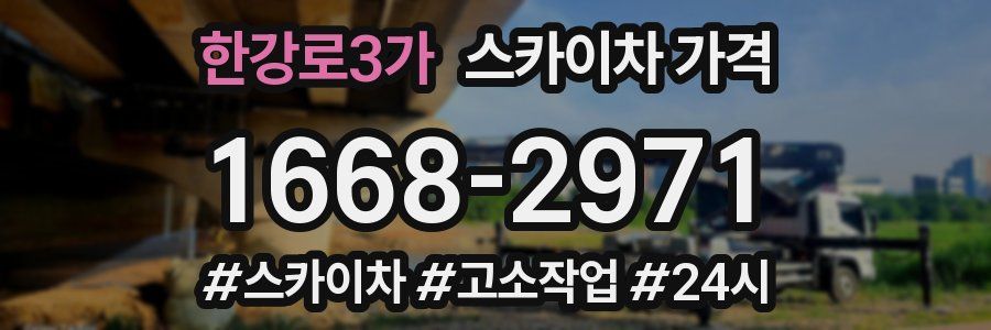 한강로3가 스카이차 가격