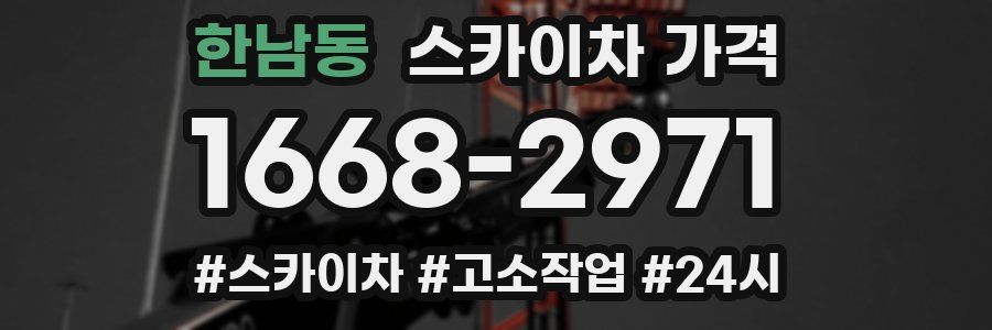 한남동 스카이차 가격